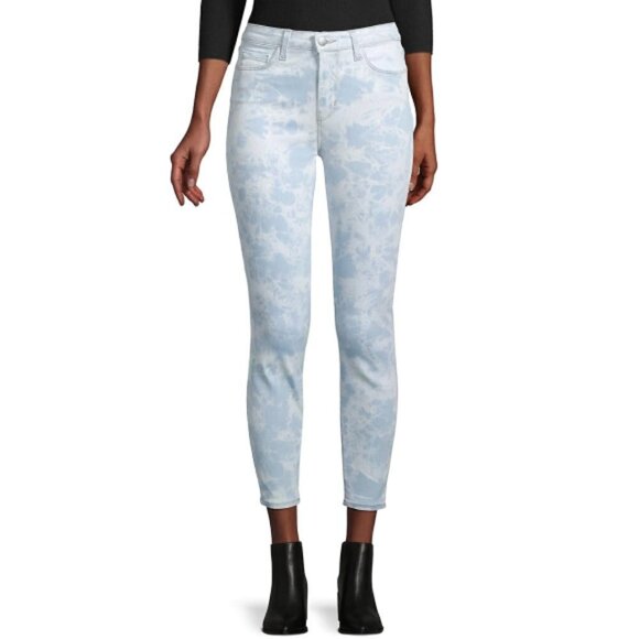 L'AGENCE Margot Tie-Dye High-Rise Skinny Jeans, Abyss - Picture 1 of 5